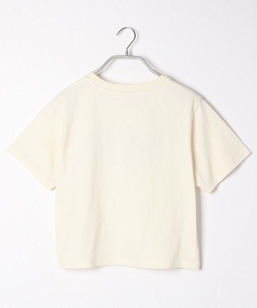 Heather（ヘザー）の「ロゴシシュウTEE　216693（Tシャツ/カットソー・レディース・ホワイト×ブルー/ホワイト×ブラック/ホワイト×ピンク・FREE）」の8枚目の写真