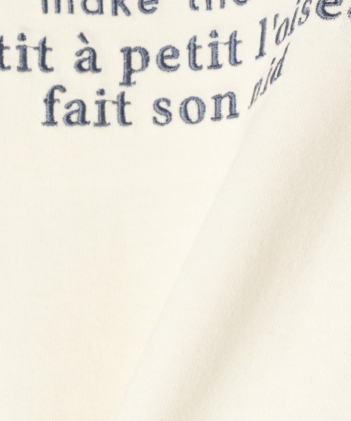 Heather（ヘザー）の「ロゴシシュウTEE　216693（Tシャツ/カットソー・レディース・ホワイト×ブルー/ホワイト×ブラック/ホワイト×ピンク・FREE）」の15枚目の写真