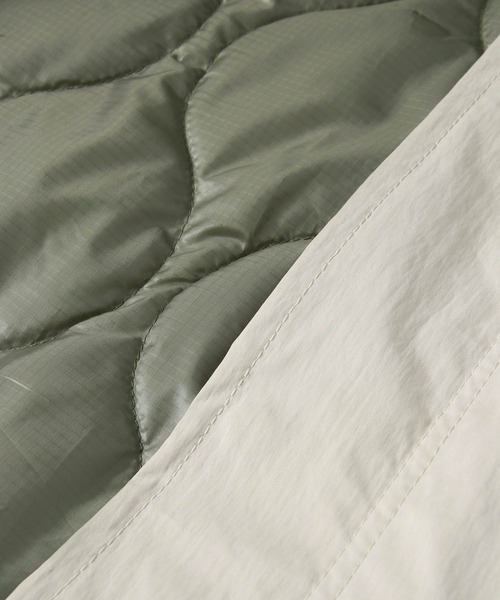 ADAM ET ROPE'（アダムエロペ）の「M-65ライナーキルティング付きモッズコート（モッズコート・レディース・ライトグレー/キナリ・FREE）」の19枚目の写真