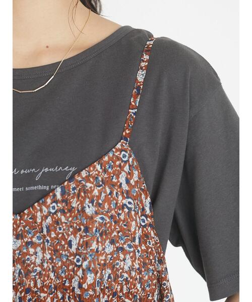 Green　Parks（グリーンパークス）の「プリーツキャミワンピース＊（ワンピース・レディース・ブラック/グリーン/キャメル/グレイッシュベージュ・FREE）」の19枚目の写真