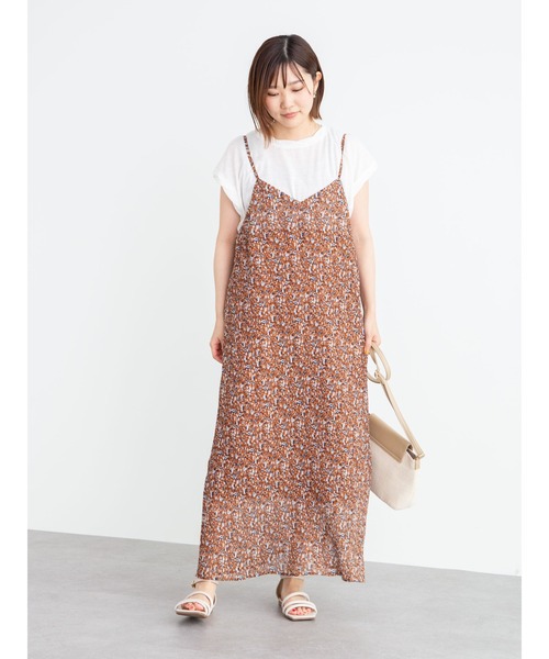 Green　Parks（グリーンパークス）の「プリーツキャミワンピース＊（ワンピース・レディース・ブラック/グリーン/キャメル/グレイッシュベージュ・FREE）」の11枚目の写真