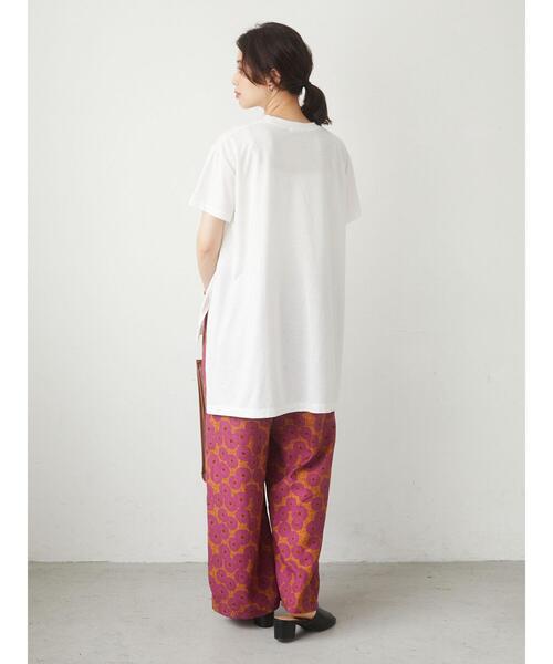 Green　Parks（グリーンパークス）の「さらりアシメチュニック＊（Tシャツ/カットソー・レディース・チャコールグレー/オフホワイト/カーキ/グリーン・FREE）」の17枚目の写真