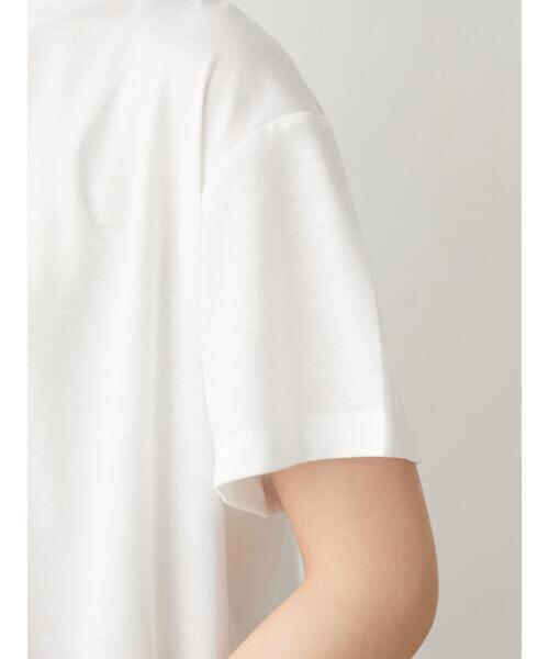 Green　Parks（グリーンパークス）の「さらりアシメチュニック＊（Tシャツ/カットソー・レディース・チャコールグレー/オフホワイト/カーキ/グリーン・FREE）」の16枚目の写真