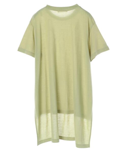 Green　Parks（グリーンパークス）の「さらりアシメチュニック＊（Tシャツ/カットソー・レディース・チャコールグレー/オフホワイト/カーキ/グリーン・FREE）」の10枚目の写真