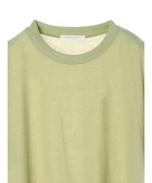 Green　Parks（グリーンパークス）の「さらりアシメチュニック＊（Tシャツ/カットソー・レディース・チャコールグレー/オフホワイト/カーキ/グリーン・FREE）」の18枚目の写真