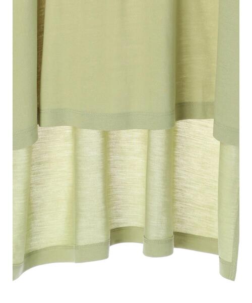 Green　Parks（グリーンパークス）の「さらりアシメチュニック＊（Tシャツ/カットソー・レディース・チャコールグレー/オフホワイト/カーキ/グリーン・FREE）」の15枚目の写真