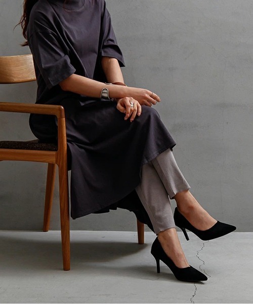 and it_(アンドイット)の「リブレギンス(レギンス/スパッツ・レディース・グレイッシュベージュ/スミクロ/杢グレー・M-L)」の10枚目の写真