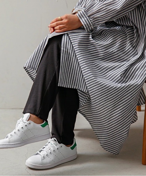 and it_(アンドイット)の「リブレギンス(レギンス/スパッツ・レディース・グレイッシュベージュ/スミクロ/杢グレー・M-L)」の4枚目の写真