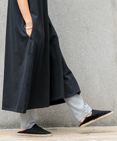 and it_(アンドイット)の「リブレギンス(レギンス/スパッツ・レディース・グレイッシュベージュ/スミクロ/杢グレー・M-L)」の11枚目の写真