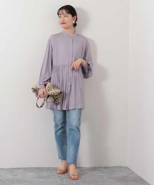 【本日限定価格】NOLLEY'S ノーリーズ　パールサテンサンダルSサイズ セール】◇【WEB限定】アンティークサテンブラウス（シャツ