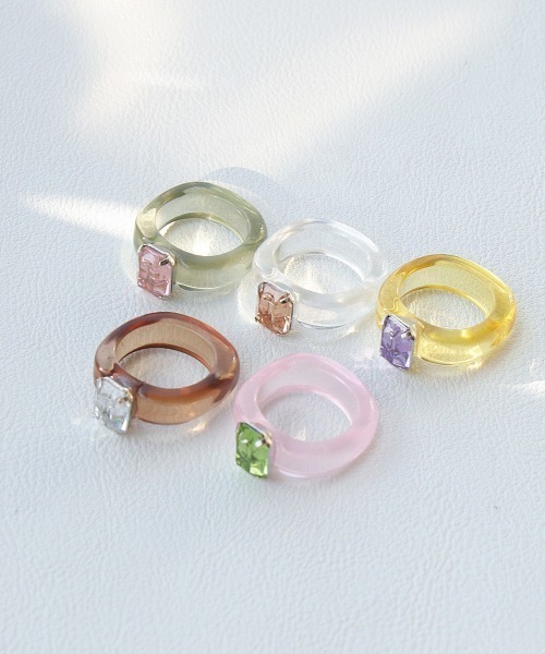 ビジューラインパールフィンガーリング(シルバー) | STELLAR HOLLYWOOD