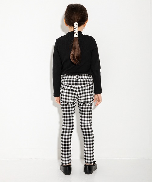 BRANSHES(ブランシェス)の「ギンガムチェック柄/ドット柄プレミアムストレッチパンツ(チノパンツ・キッズ・ブラック/ブラウン/オフホワイト/ベージュ・110cm/120cm/130cm/150cm/100cm/140cm/90cm)」の13枚目の写真