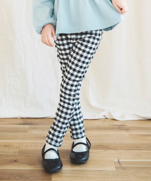 BRANSHES(ブランシェス)の「ギンガムチェック柄/ドット柄プレミアムストレッチパンツ(チノパンツ・キッズ・ブラック/ブラウン/オフホワイト/ベージュ・110cm/120cm/130cm/150cm/100cm/140cm/90cm)」の18枚目の写真