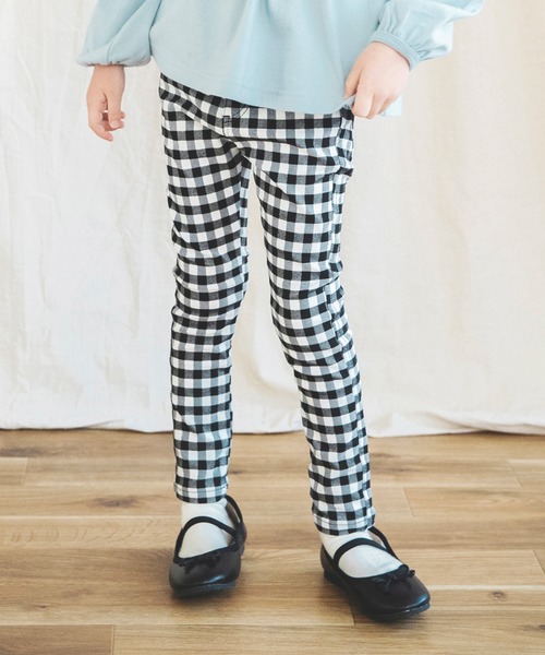 BRANSHES(ブランシェス)の「ギンガムチェック柄/ドット柄プレミアムストレッチパンツ(チノパンツ・キッズ・ブラック/ブラウン/オフホワイト/ベージュ・110cm/120cm/130cm/150cm/100cm/140cm/90cm)」の14枚目の写真