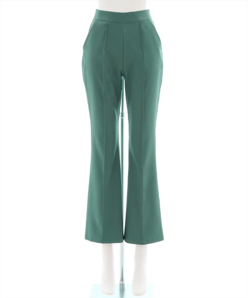 clear(クリア)の「【WEB限定】ストレッチピンタックフレアパンツ(スラックス・レディース・ブラック/ブラウン/グリーン/アイボリー/ブルー/マスタード/グリーン系その他・S/M/L)」の5枚目の写真