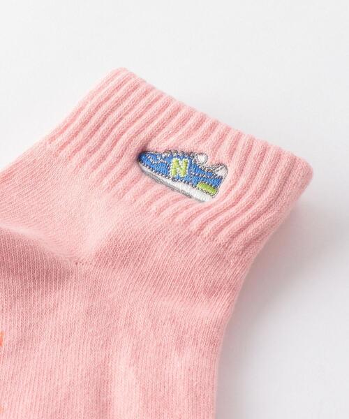 NEW BALANCE(ニューバランス)の「<NEW BALANCE(ニューバランス)> 3P ジュニアソックス 19cm-23cm(ソックス/靴下・キッズ・ブラック/ライトピンク・19-21cm/21-23cm)」の7枚目の写真