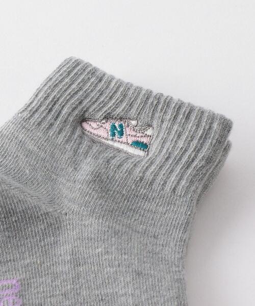 NEW BALANCE(ニューバランス)の「<NEW BALANCE(ニューバランス)> 3P ジュニアソックス 19cm-23cm(ソックス/靴下・キッズ・ブラック/ライトピンク・19-21cm/21-23cm)」の3枚目の写真