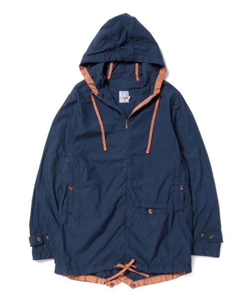 BEAMS PLUS(ビームスプラス)の「◎dip×BEAMS PLUS / 別注 ガーメントダイ ジップコート (ブルゾン・メンズ・ネイビー・SMALL/LARGE/MEDIUM)」の2枚目の写真