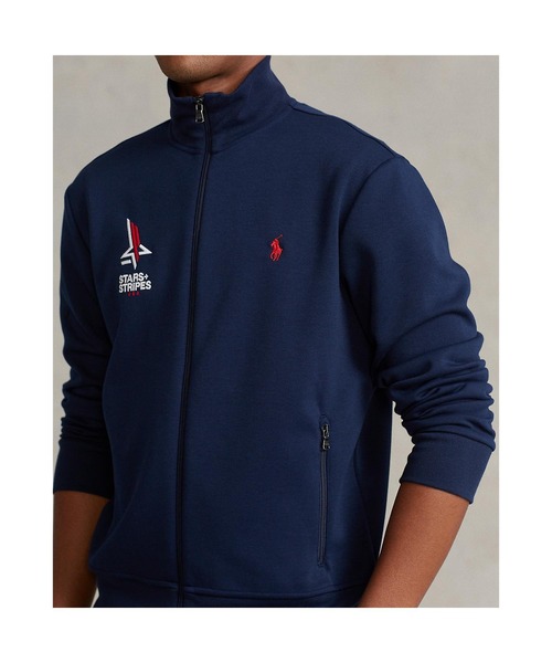 POLO RALPH LAUREN（ポロ ラルフ ローレン）の「スター + ストライプ トラック ジャケット（ジャージ・メンズ・ネイビー系1・S/M/L/XL/XS/XXL）」の7枚目の写真