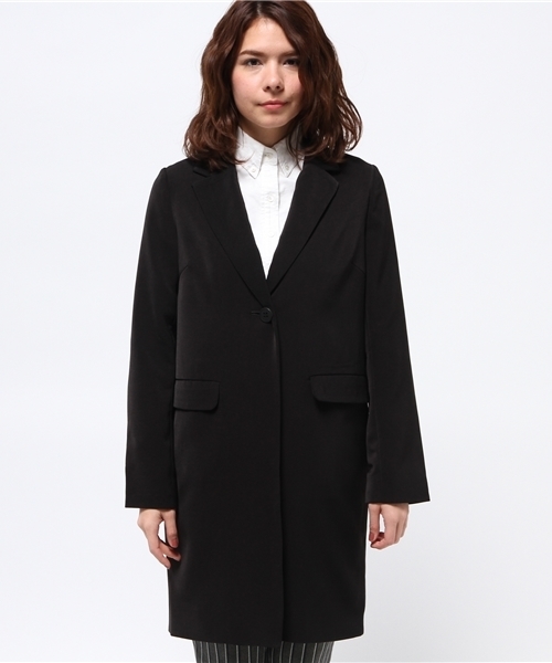 WEGO（ウィゴー）の「WEGO/チェスターコート（チェスターコート・レディース・ブラック/ベージュ/サックスブルー・FREE）」の8枚目の写真