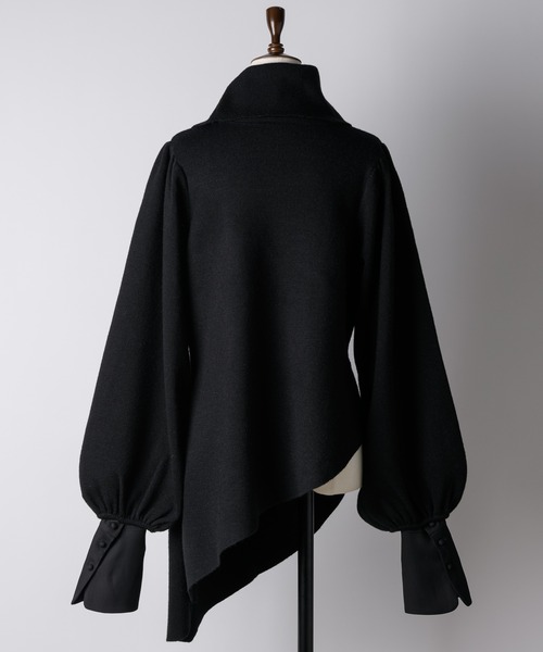 LA BELLE ETUDE（ラベルエチュード）の「アシメニットプリーツスカート3点SET（ワンピース・レディース・カーキ/ライトブルー/ブラック・FREE）」の19枚目の写真