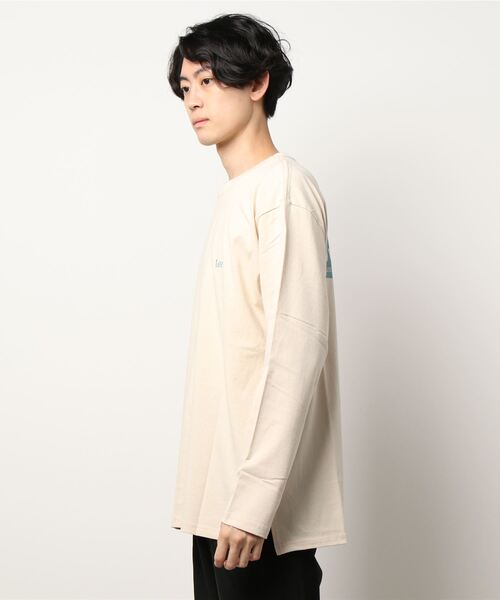 Lee（リー）の「【Lee】バックプリントロンＴ（Tシャツ/カットソー・メンズ・ブラック/ケリー/ブルー/ホワイト/パープル/キナリ・XL/L/M）」の10枚目の写真