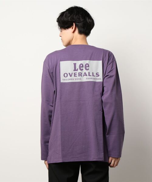 Lee（リー）の「【Lee】バックプリントロンＴ（Tシャツ/カットソー・メンズ・ブラック/ケリー/ブルー/ホワイト/パープル/キナリ・XL/L/M）」の11枚目の写真