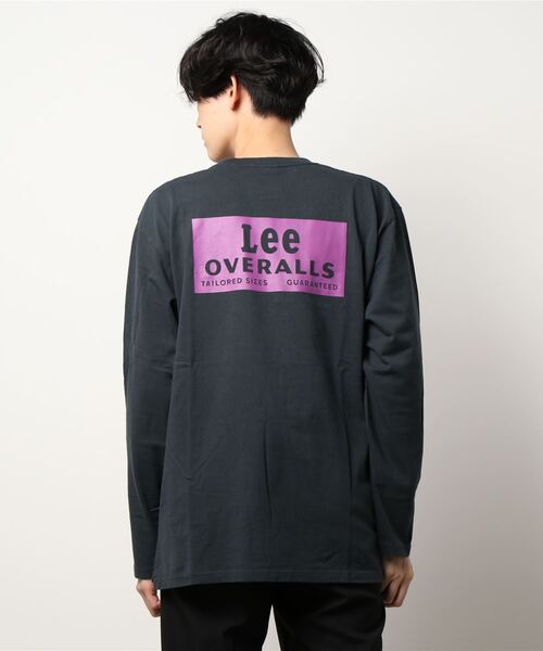 Lee（リー）の「【Lee】バックプリントロンＴ（Tシャツ/カットソー・メンズ・ブラック/ケリー/ブルー/ホワイト/パープル/キナリ・XL/L/M）」の7枚目の写真