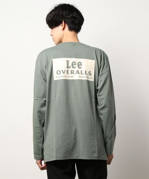 Lee（リー）の「【Lee】バックプリントロンＴ（Tシャツ/カットソー・メンズ・ブラック/ケリー/ブルー/ホワイト/パープル/キナリ・XL/L/M）」の8枚目の写真