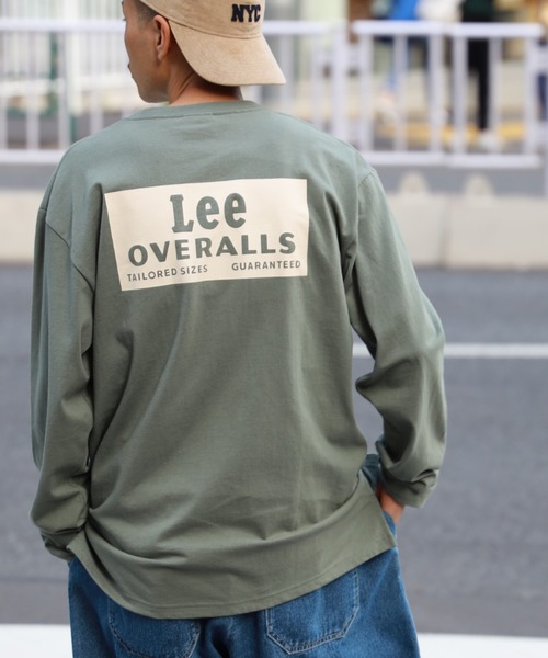 Lee（リー）の「【Lee】バックプリントロンＴ（Tシャツ/カットソー・メンズ・ブラック/ケリー/ブルー/ホワイト/パープル/キナリ・XL/L/M）」の5枚目の写真