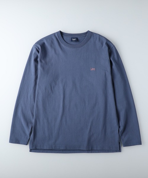 Lee（リー）の「【Lee】バックプリントロンＴ（Tシャツ/カットソー・メンズ・ブラック/ケリー/ブルー/ホワイト/パープル/キナリ・XL/L/M）」の18枚目の写真