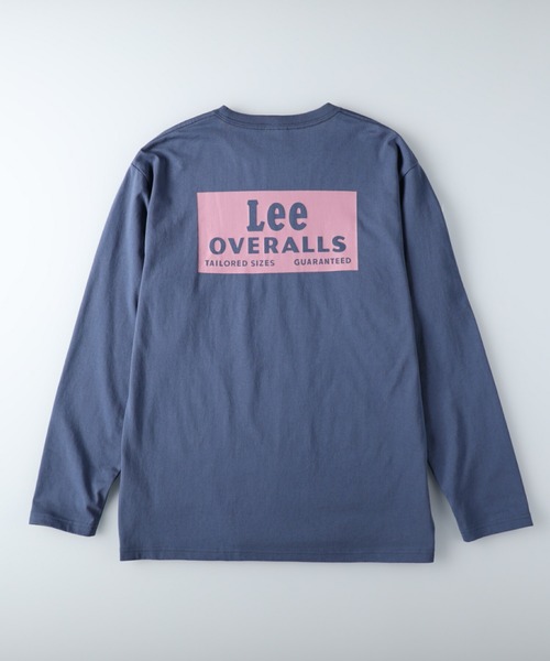 Lee（リー）の「【Lee】バックプリントロンＴ（Tシャツ/カットソー・メンズ・ブラック/ケリー/ブルー/ホワイト/パープル/キナリ・XL/L/M）」の17枚目の写真