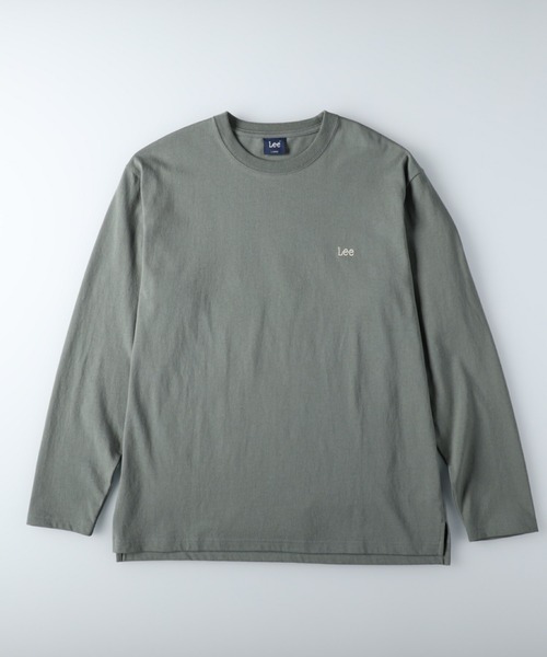 Lee（リー）の「【Lee】バックプリントロンＴ（Tシャツ/カットソー・メンズ・ブラック/ケリー/ブルー/ホワイト/パープル/キナリ・XL/L/M）」の21枚目の写真