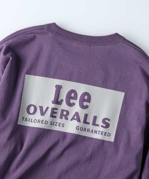 Lee（リー）の「【Lee】バックプリントロンＴ（Tシャツ/カットソー・メンズ・ブラック/ケリー/ブルー/ホワイト/パープル/キナリ・XL/L/M）」の16枚目の写真