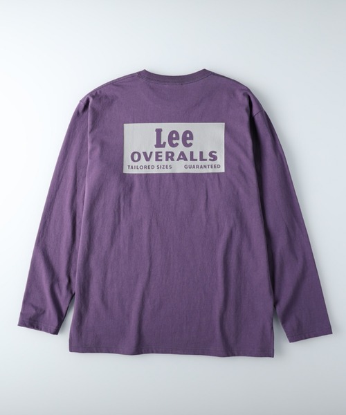 Lee（リー）の「【Lee】バックプリントロンＴ（Tシャツ/カットソー・メンズ・ブラック/ケリー/ブルー/ホワイト/パープル/キナリ・XL/L/M）」の14枚目の写真