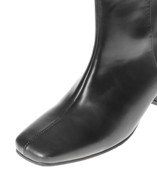 INGNI（イング）の「スクエアトゥロングブーツ（ブーツ・レディース・ブラック・M/L）」の6枚目の写真
