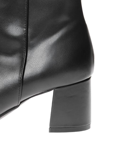 INGNI（イング）の「スクエアトゥロングブーツ（ブーツ・レディース・ブラック・M/L）」の7枚目の写真