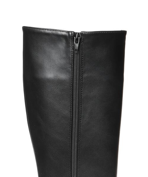 INGNI（イング）の「スクエアトゥロングブーツ（ブーツ・レディース・ブラック・M/L）」の8枚目の写真