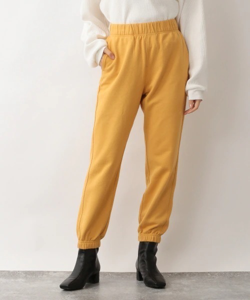 LOWRYS FARM(ローリーズファーム)の「StanRayウラケパンツ 219730(スウェットパンツ・レディース・アイボリー/マスタード・FREE)」の1枚目の写真