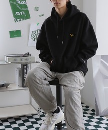 Mark Gonzales | Mark Gonzales/マークゴンザレス 別注 ビッグシルエット プリント 刺繍 裏起毛 長袖 スウェット パーカー オーバーサイズ(パーカー)