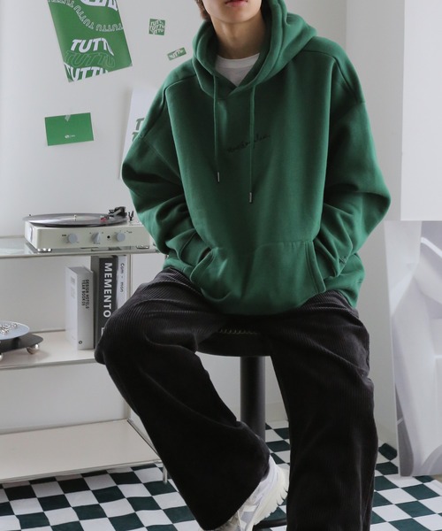 Mark Gonzales（マーク・ゴンザレス）の「Mark Gonzales/マークゴンザレス 別注 ビッグシルエット プリント 刺繍 裏起毛 長袖 スウェット パーカー オーバーサイズ（パーカー・メンズ・ホワイト/ブラック/ダークグリーン/グレー/ブルー/ホワイト系その他/ブラック系その他/グレー系その他/グリーン系その他/ホワイト系その他2/ブラック系その他2/ブラック系その他3・M/L）」の10枚目の写真