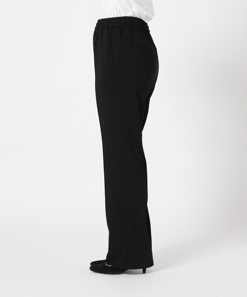 SLOBE IENA（スローブイエナ）の「ピンタックセミフレアパンツ【ウエストゴム/手洗い可能】◆（その他パンツ・レディース・ブラック/ブラック系その他・36/38）」の5枚目の写真