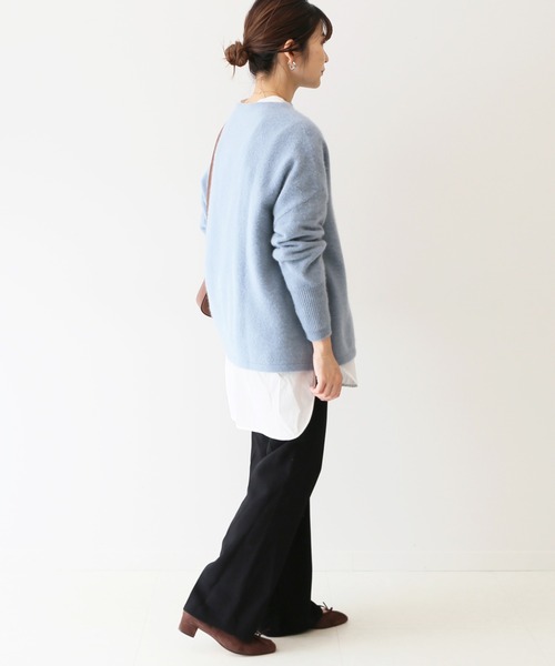 SLOBE IENA（スローブイエナ）の「ピンタックセミフレアパンツ