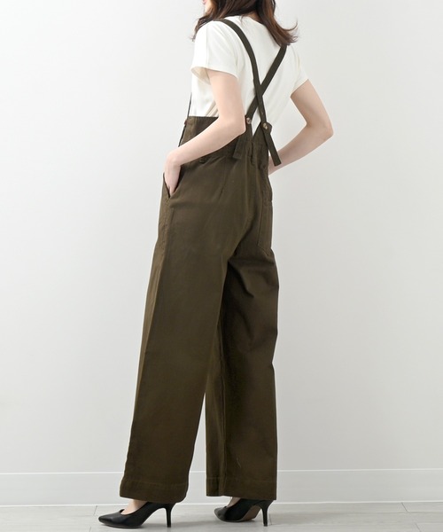 ハイウエストサス付ワイドパンツ（つなぎ/オールインワン）｜Felt