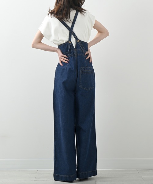 ちびすけ☆2wayサルエルハイウエストサロペットパンツ☆ミリタリスタイル☆ セール】ハイウエストサス付ワイドパンツ（つなぎ