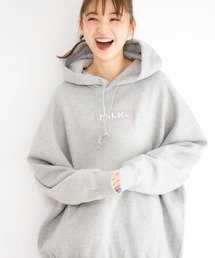 MILKFED. | EMBROIDERED BAR BIG SWEAT HOODIE(パーカー)