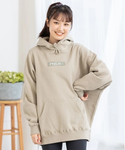 MILKFED.（ミルクフェド）の「EMBROIDERED BAR BIG SWEAT HOODIE