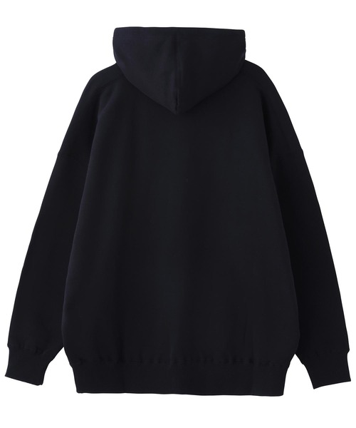 MILKFED.（ミルクフェド）の「EMBROIDERED BAR BIG SWEAT HOODIE（パーカー・レディース・ブラック/ベージュ/ネイビー/オフホワイト/ライトグリーン/ライトピンク/A/B/アッシュ・ONE SIZE）」の10枚目の写真
