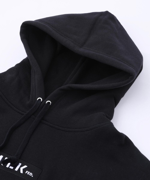 MILKFED.（ミルクフェド）の「EMBROIDERED BAR BIG SWEAT HOODIE（パーカー・レディース・ブラック/ベージュ/ネイビー/オフホワイト/ライトグリーン/ライトピンク/A/B/アッシュ・ONE SIZE）」の12枚目の写真