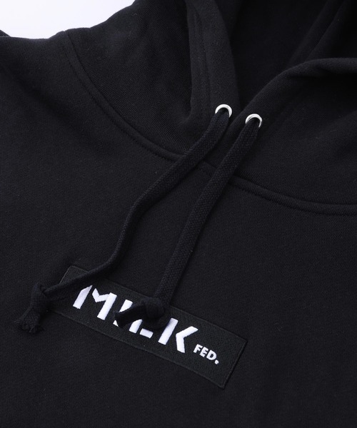 MILKFED.（ミルクフェド）の「EMBROIDERED BAR BIG SWEAT HOODIE（パーカー・レディース・ブラック/ベージュ/ネイビー/オフホワイト/ライトグリーン/ライトピンク/A/B/アッシュ・ONE SIZE）」の17枚目の写真